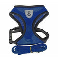 Dog and Cat Harness Vest, Size L, Soft Breathable Mesh - Blue
