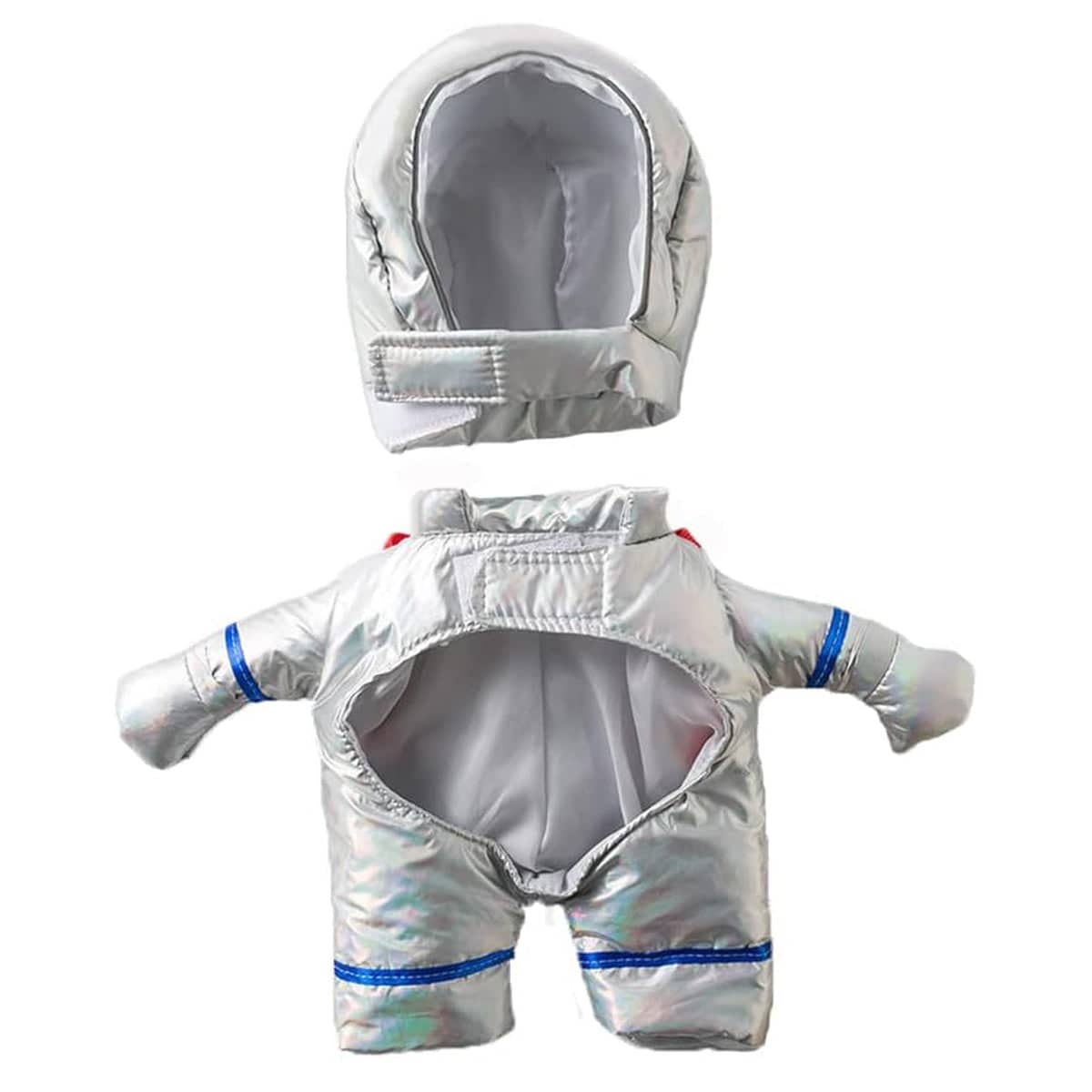 Dog Astronaut Costume, Silver Pet Space Suit - Size L (Chest 28 cm, Back 20 cm) - view 3