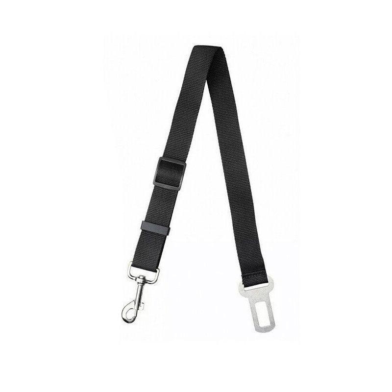Dog Car Seat Belt Lead, Adjustable Pet Travel Restraint Strap - Black