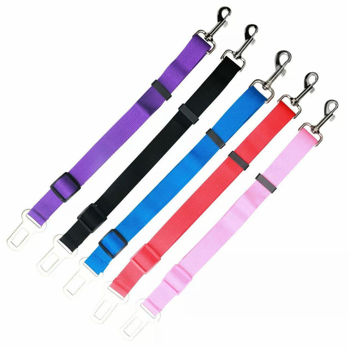 Dog Car Seat Belt Lead, Adjustable Pet Travel Restraint Strap - Black - view 4