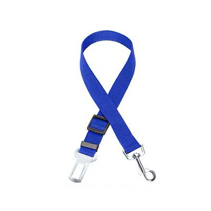 Dog Car Seat Belt Lead, Adjustable Pet Travel Restraint Strap - Dark Blue