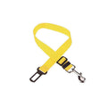 Dog Car Seat Belt Lead, Adjustable Pet Travel Restraint Strap - Yellow