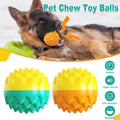 Dog Chew Ball with Giggle Sound, Elastic Rubber - Teal - view 2