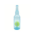 Dog Chew Toy Tennis Ball Wine Bottle Squeaky - Blue, Small