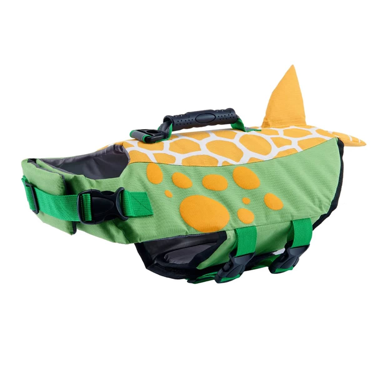 Dog Flotation Swimsuit with Top Handle - Green, Size L (Chest 69-80 cm)