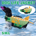 Dog Flotation Swimsuit with Top Handle - Green, Size L (Chest 69-80 cm) - view 2