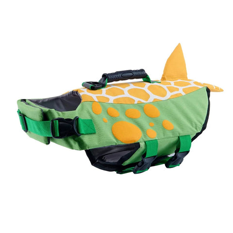 Dog Flotation Swimsuit with Top Handle - Green, Size M (Chest 52-62 cm)