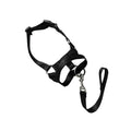 Dog Head Collar Halter - Black, Size M (Neck 33-40 cm)