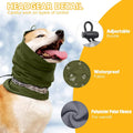 Dog Head Cover and Neck Scarf, Fleece Lined - Olive Green, Medium (Neck 40-54 cm) - view 4