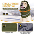 Dog Head Cover and Neck Scarf, Fleece Lined - Olive Green, Medium (Neck 40-54 cm) - view 5