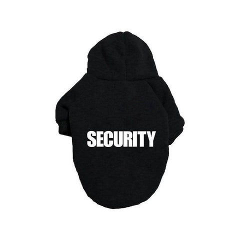 Dog Hoodie Jumper - Black, Size XL (Chest 47 cm, Back 35 cm)