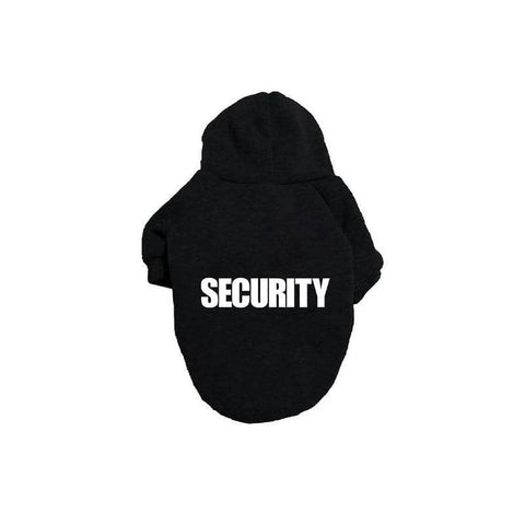 Dog Hoodie Jumper - Black, Size XS (Chest 27 cm, Back 16 cm)