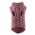 Dog Jumper Knitted Acrylic XL for Cool Weather - Leather Pink - view 5