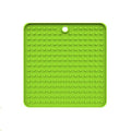 Dog Lick Mat Slow Feeder Treat Pad, 18 x 18 cm - Green