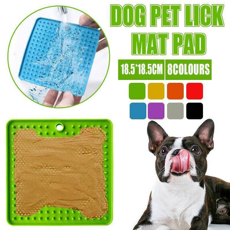 Dog Lick Mat Slow Feeder Treat Pad, 18 x 18 cm - Green - view 2
