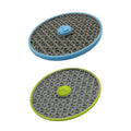Dog Licking Pad Slow Feeder Tray with Suction Cups for Dogs and Cats - Green and Grey - view 3