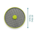 Dog Licking Pad Slow Feeder Tray with Suction Cups for Dogs and Cats - Green and Grey - view 4