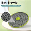 Dog Licking Pad Slow Feeder Tray with Suction Cups for Dogs and Cats - Green and Grey - view 5
