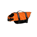Dog Life Jacket Buoyancy Vest for Swimming and Boating, Orange - Size L (Chest 50-75 cm)