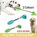 Dog Molar Bite Toy with Suction Cup, Interactive Chew Ball - Blue - view 2