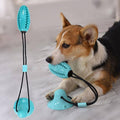 Dog Molar Bite Toy with Suction Cup, Interactive Chew Ball - Blue - view 4
