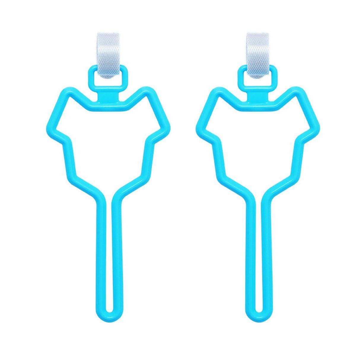 Dog Poo Bag Holder for Leash, Hands-Free Waste Bag Carrier, Pack of 2 - Sky Blue