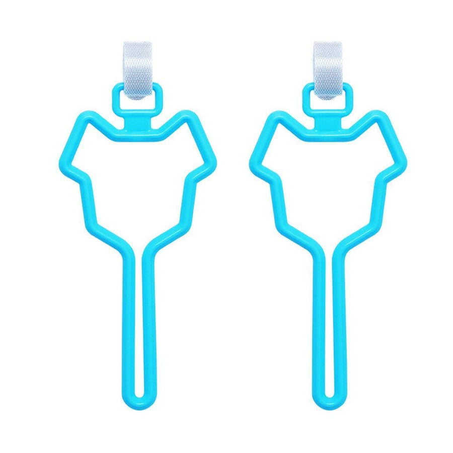 Dog Poo Bag Holder for Leash, Hands-Free Waste Bag Carrier, Pack of 2 - Sky Blue