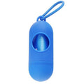 Dog Poop Bag Dispenser with Leash Clip - Blue