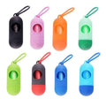 Dog Poop Bag Dispenser with Leash Clip - Light Green and Dark Green - view 3