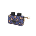 Dog Poop Bag Dispenser Pouch with Carabiner Clip - Purple