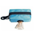 Dog Poop Bag Holder with Clip for Leash, Belt or Bag - Blue