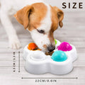 Dog Puzzle Feeder - Interactive Slow Feeder Bowl with 5 Removable Treat Cups - view 3