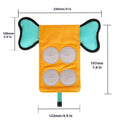Dog Puzzle Toy with Hidden Treat Pockets, Food Dispensing Training Toy - view 3