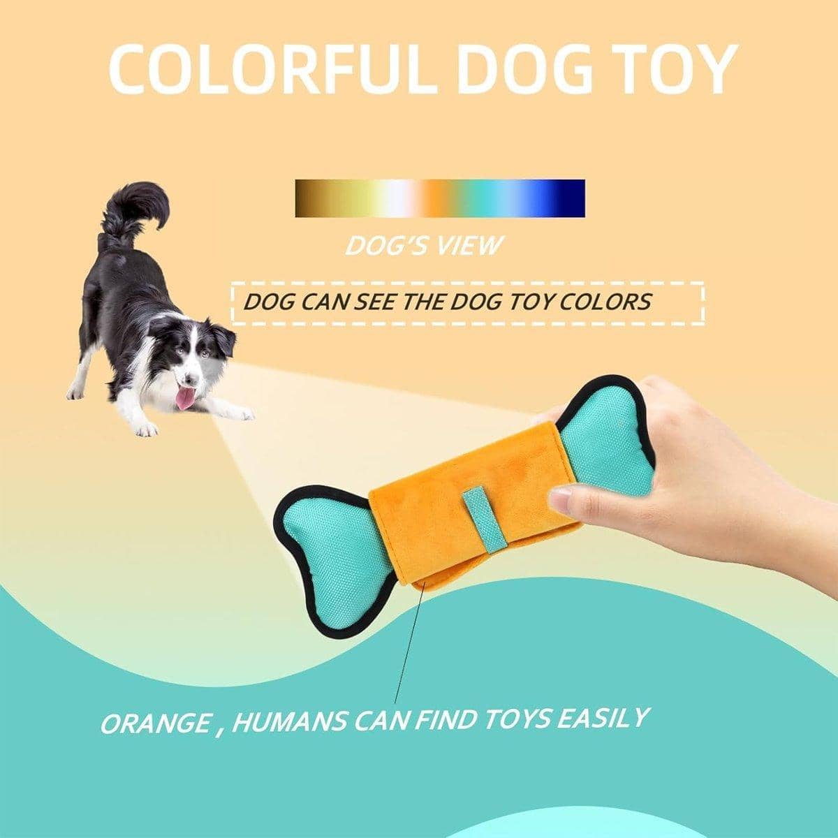 Dog Puzzle Toy with Hidden Treat Pockets, Food Dispensing Training Toy - view 5