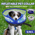 Dog Recovery Collar with Clear PVC Baffle - Grey, Large - view 2