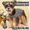 Dog Recovery Suit for After Surgery - Black and Cream Print, Size XXL (Chest 55 cm) - view 2