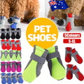 Dog Shoes with Non-Slip Rubber Soles - Blue, XL, Set of 4 - view 2
