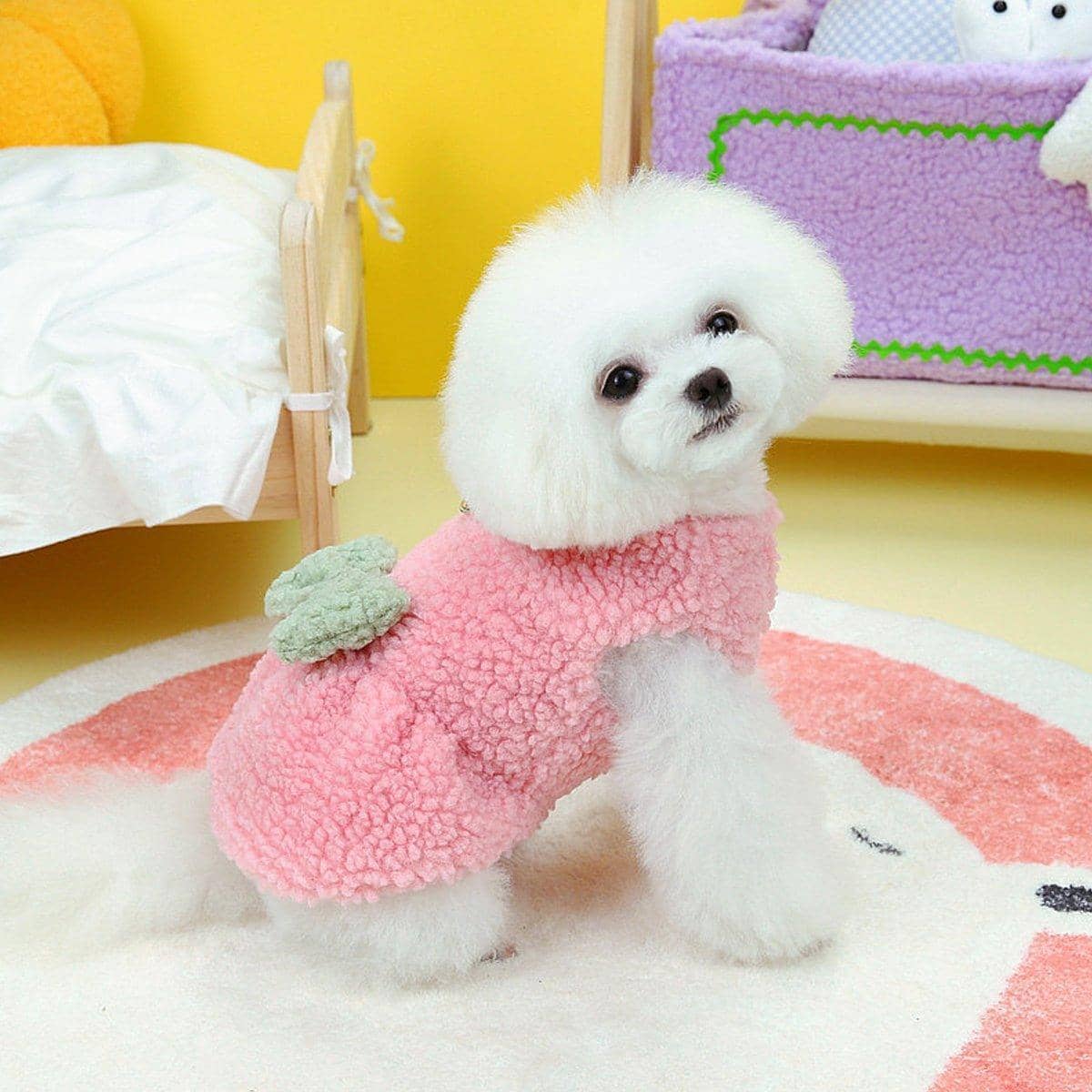 Dog Skirt Dress with Bow - Green, Size M (Chest 42 cm, Back 30 cm) - view 4