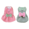 Dog Skirt Dress with Bow - Green, Size XL (Chest 52 cm, Back 40 cm) - view 3