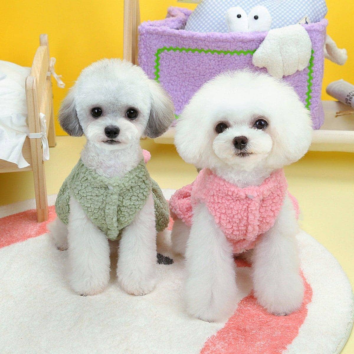 Dog Skirt Dress with Bow - Pink, Size M (Chest 42 cm, Back 30 cm) - view 5
