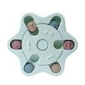 Dog Snack Dispenser Puzzle Toy, PP Plastic - Hexagon Blue