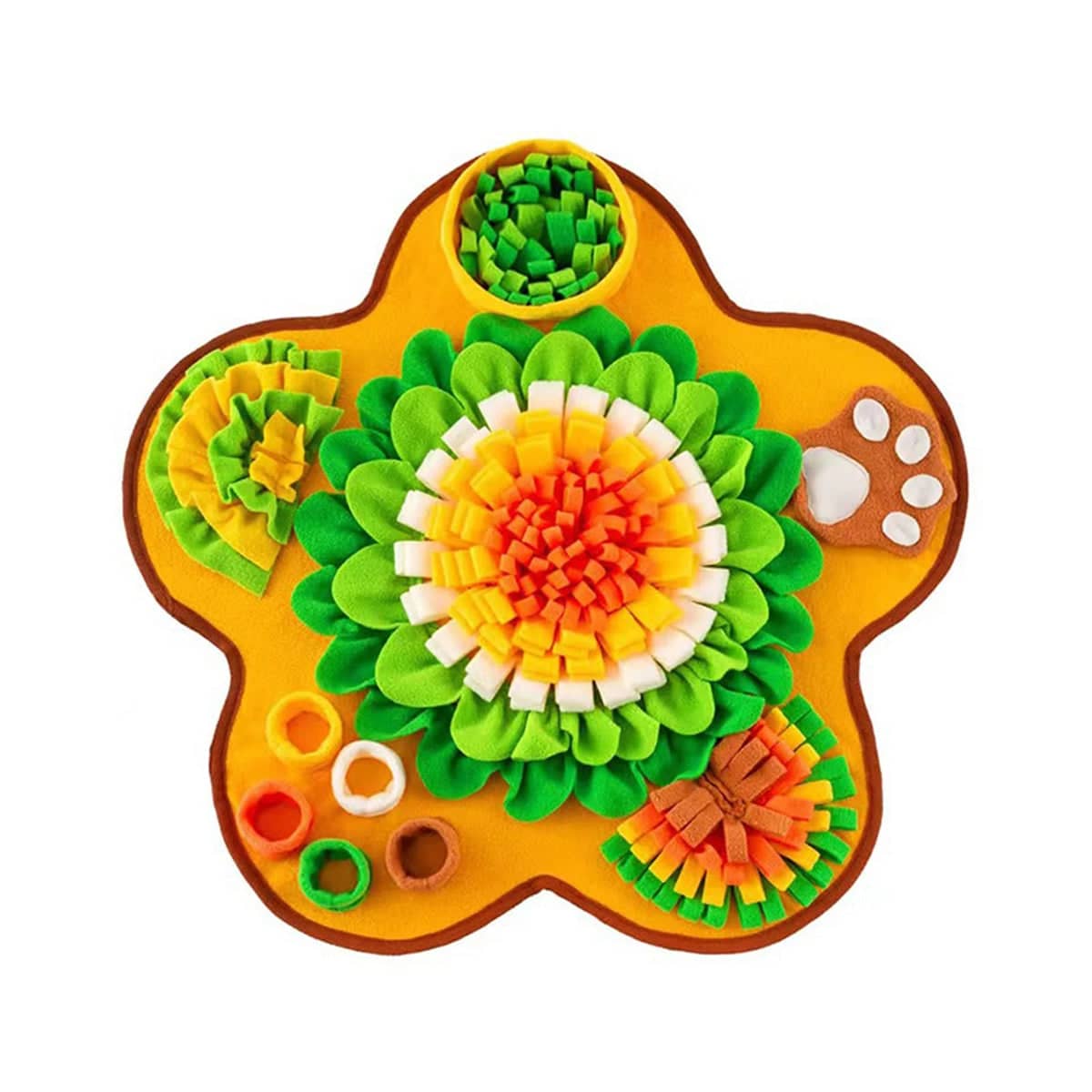 Dog Sniffing Mat Puzzle Toy for Hiding Snacks - Organic Cotton, 60 x 60 cm - view 2