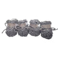 Dog Snow Boots, Warm Non-Slip Cotton Pet Shoes - Grey, Extra Large (5 cm Wide x 6.5 cm Long)