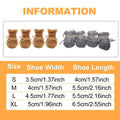 Dog Snow Boots, Warm Non-Slip Cotton Pet Shoes - Grey, Large (4.5 cm Wide x 5.5 cm Long) - view 4