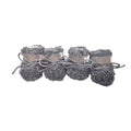 Dog Snow Boots, Warm Non-Slip Cotton Pet Shoes - Grey, Medium (4 cm Wide x 5.5 cm Long)