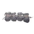 Dog Snow Boots, Warm Non-Slip Cotton Pet Shoes - Grey, Small (3.5 cm Wide x 4 cm Long)