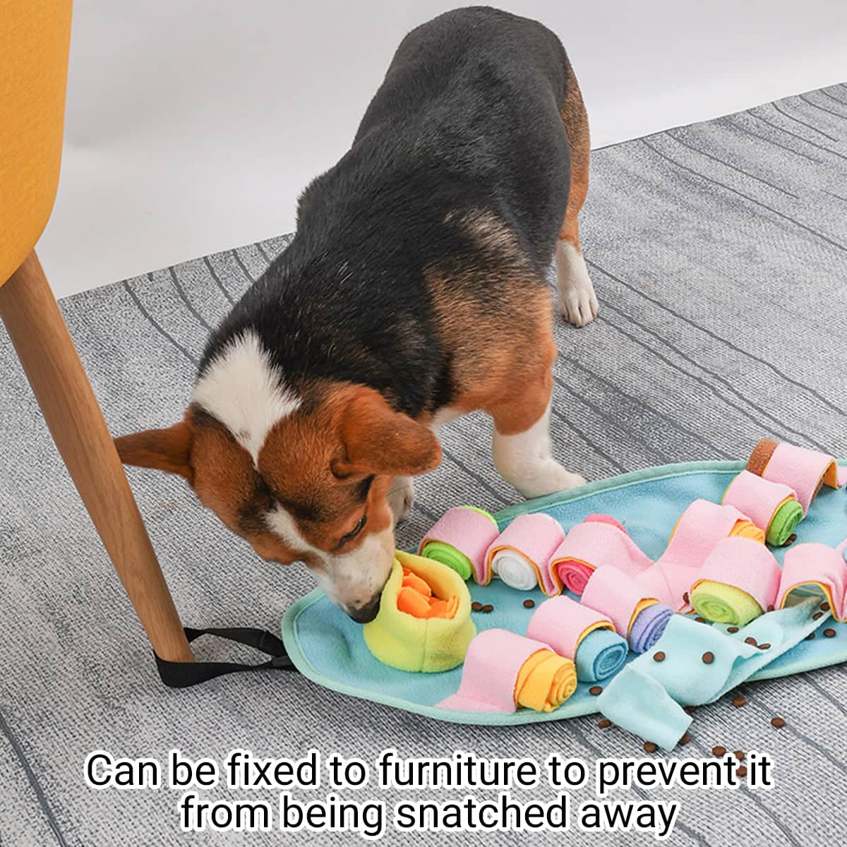 Dog Snuffle Mat Puzzle Toy for Smell Training and Feeding, 63 x 26 cm - view 5