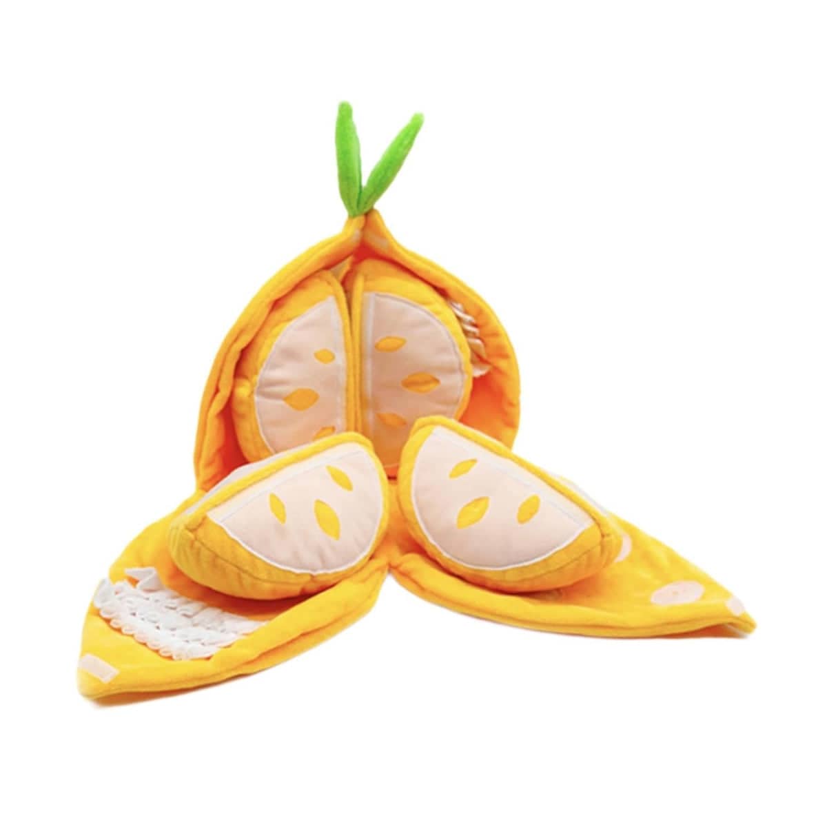 Dog Snuffle Toy Foraging Puzzle for Dogs and Cats - Yellow Fruit Design, 25 x 25 cm - view 2