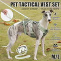 Dog Tactical Vest Harness and Leash Set Anti Choke - Size L (Chest 59-82 cm) - view 2
