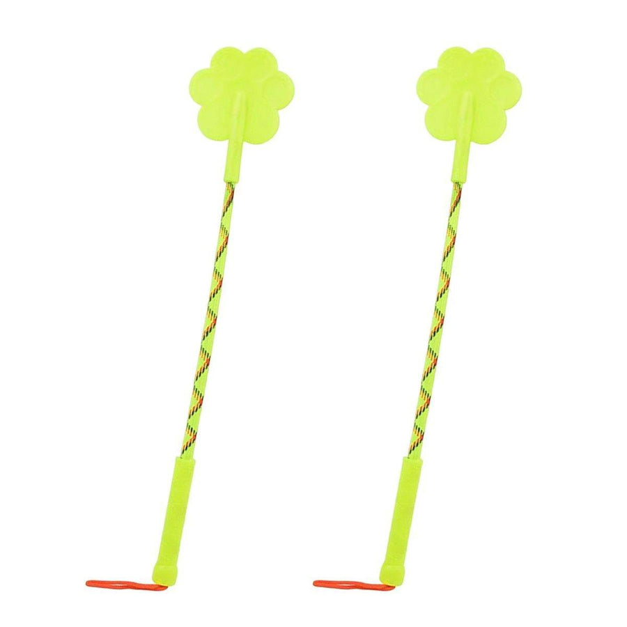 Dog Training Sticks with Soft Paw Head, Pack of 2 - Lime Green